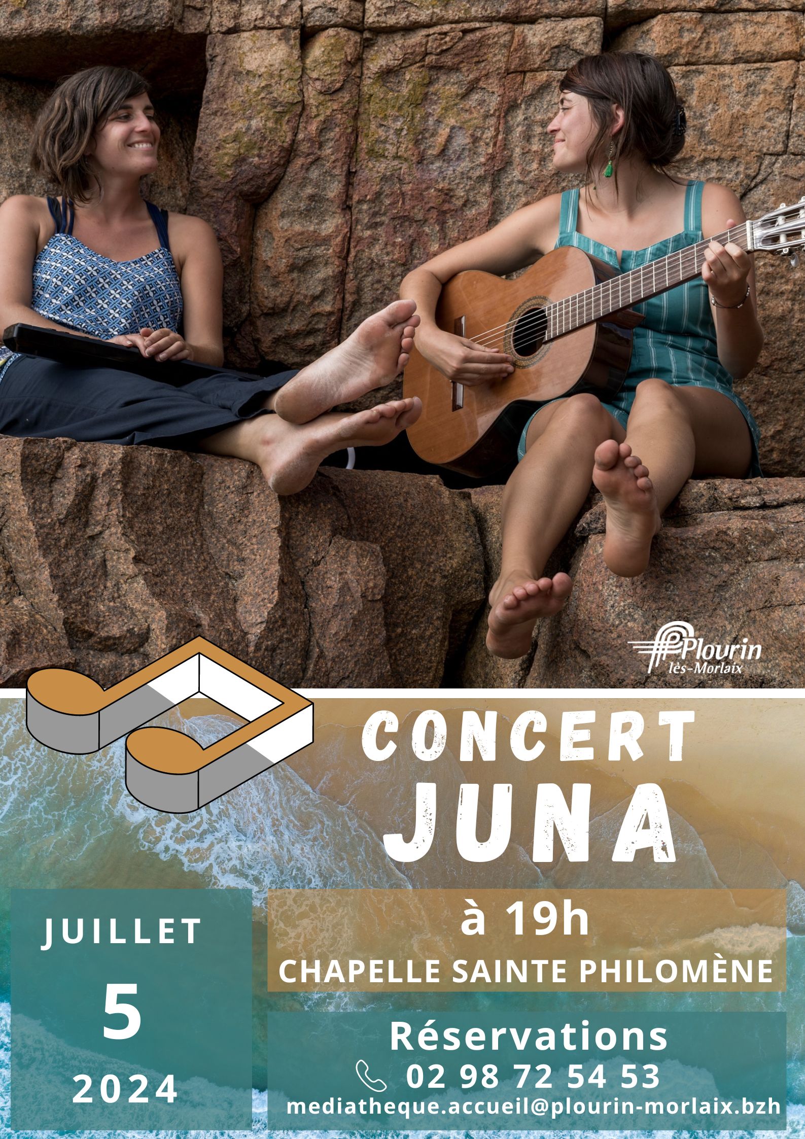 Concert de Juna le 5 Juillet 2024 à la Chapelle Sainte Philomène 