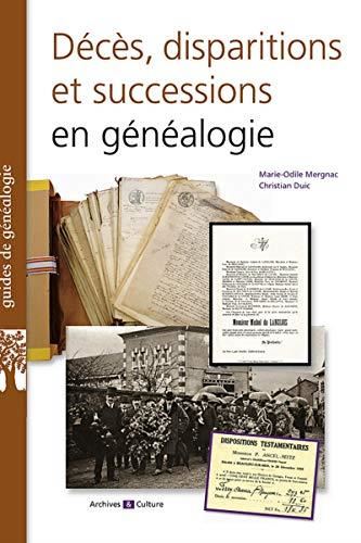 Décès, disparitions et successions en généalogie